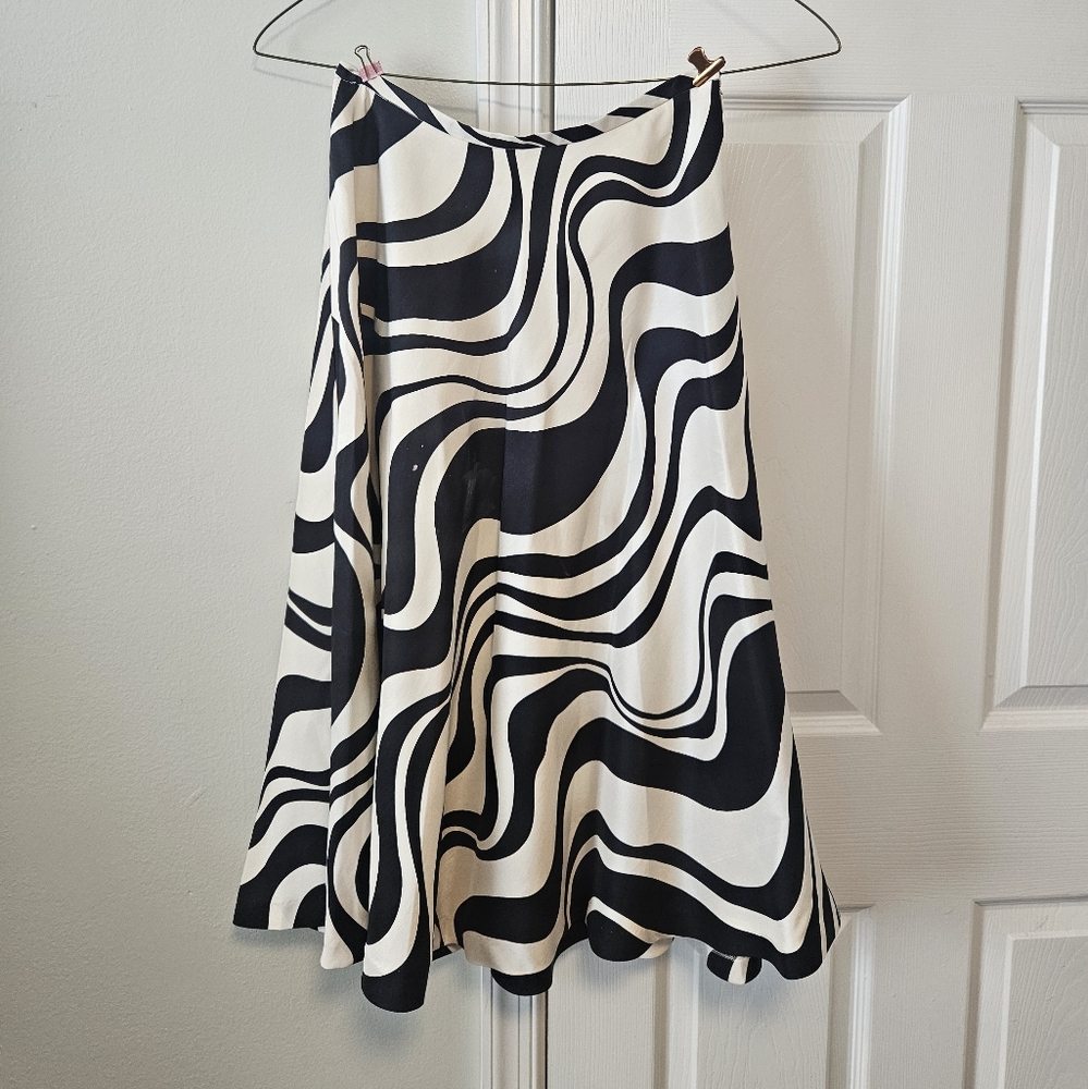 Silk Midi Skirt